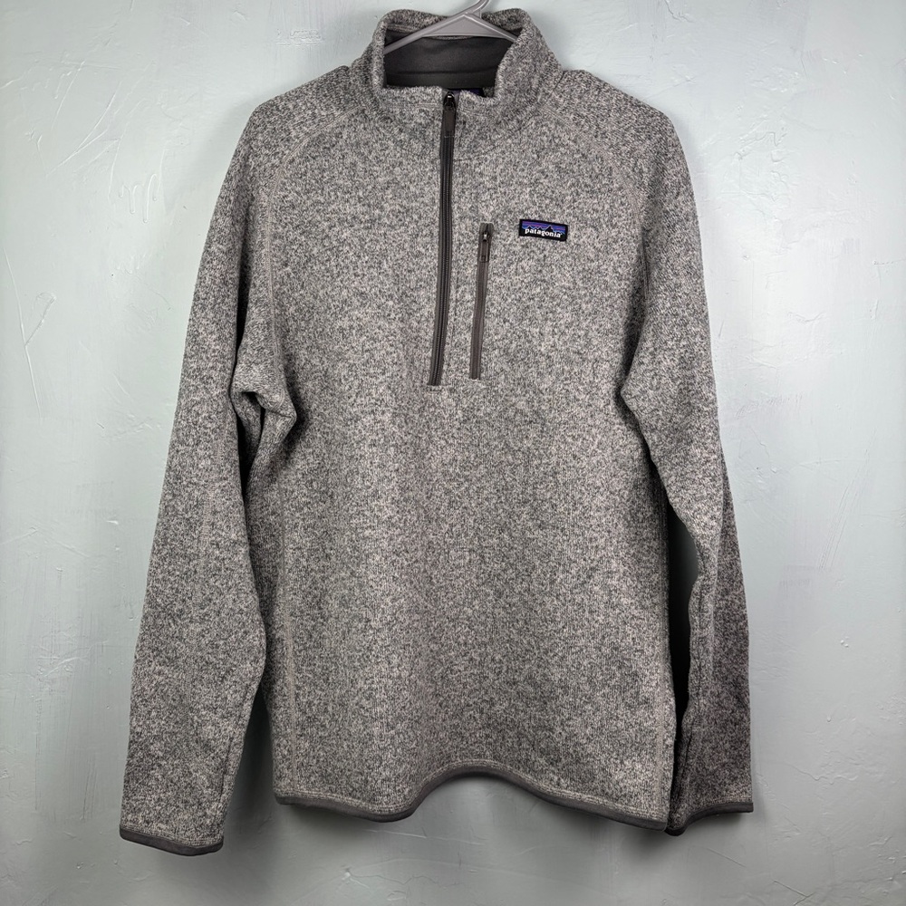 Patagonia Heathered Gray Fleece Pullover